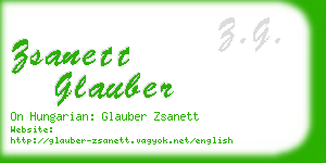 zsanett glauber business card